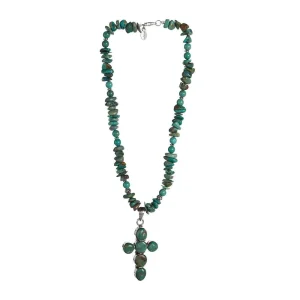 Paige Wallace Nugget Cross Necklace