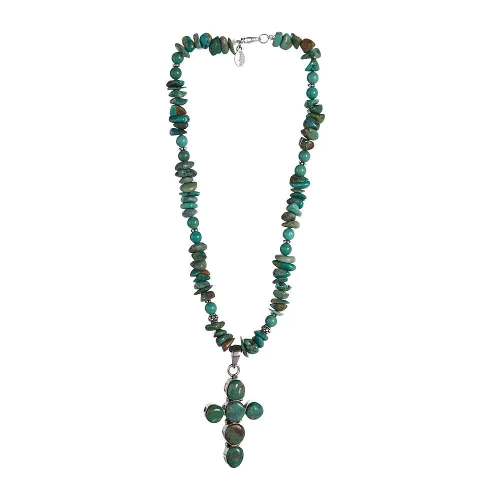 Paige Wallace Nugget Cross Necklace