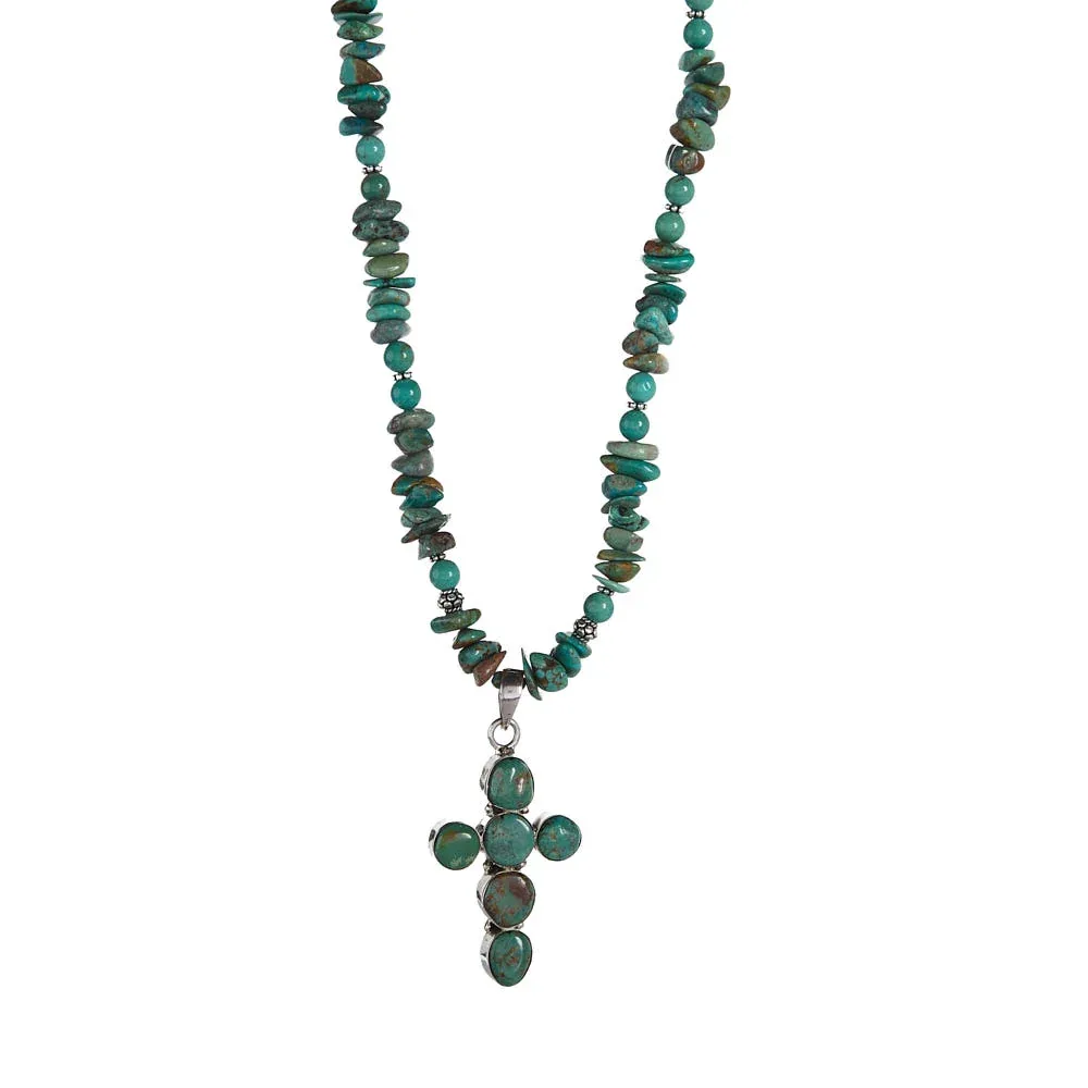 Paige Wallace Nugget Cross Necklace - Image 2