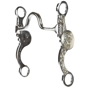 Palmer Bits Spurs Solid Medium Port Long Shank Bit