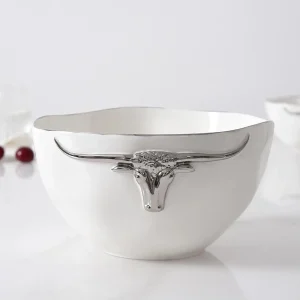 Pampa Bay Longhorn Porcelain Large Bowl