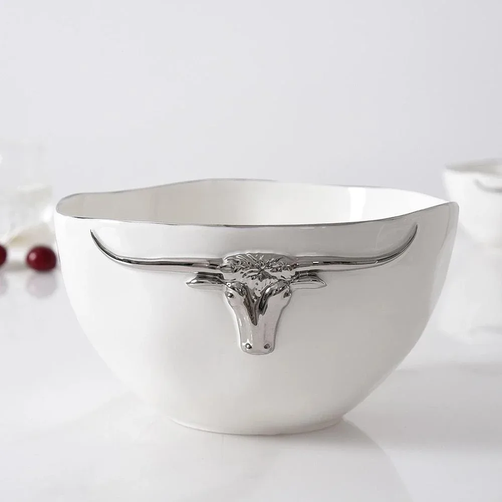 Pampa Bay Longhorn Porcelain Large Bowl
