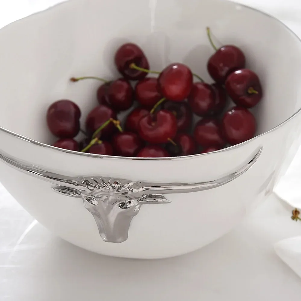 Pampa Bay Longhorn Porcelain Large Bowl - Image 2