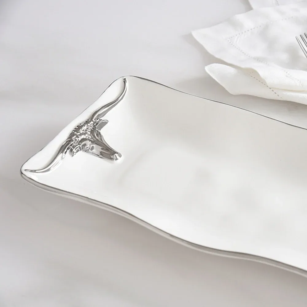 Pampa Bay Longhorns Rectangular Serving Piece - Image 2