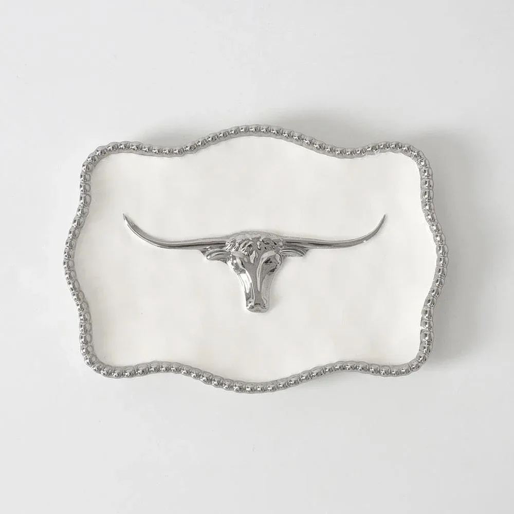 Pampa Bay Porcelain Longhorn Small Tray
