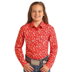 Panhandle Girls Red Steer Head Shirt
