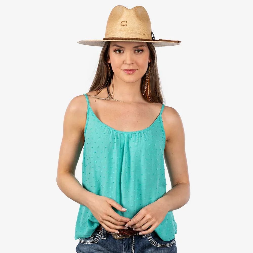 Panhandle Red Label Turquoise Dot Tank