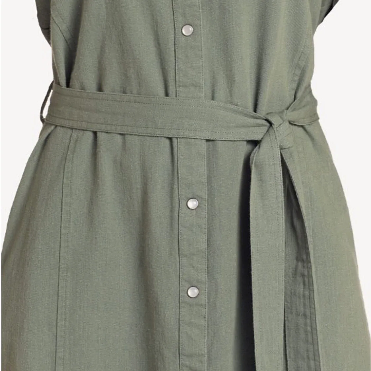 Panhandle Womens Olive Snap Dress - Image 2