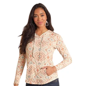 Panhandle Womens Southwest Printed Hoodie
