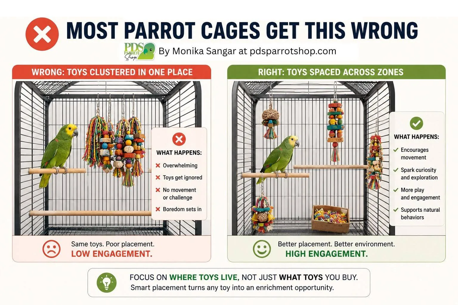 Parrot Enrichment & Cage Design Consultation