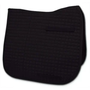 Passport Square-Quilted Dressage Pad 23X43 Bk/Wh