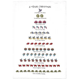 Peking Handicraft Inc. A Texas Christmas Kitchen Towel