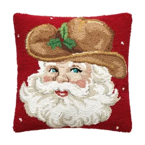 Peking Handicraft Inc. Cowboy Hat Retro Santa Hook Pillow