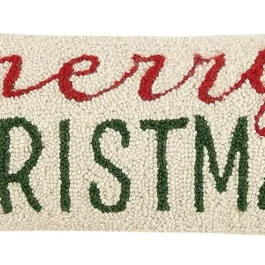 Peking Handicraft Inc. Merry Christmas Hook Pillow