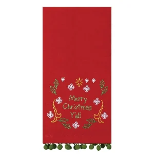 Peking Handicraft Inc. Merry Christmas Y'all Kitchen Towel
