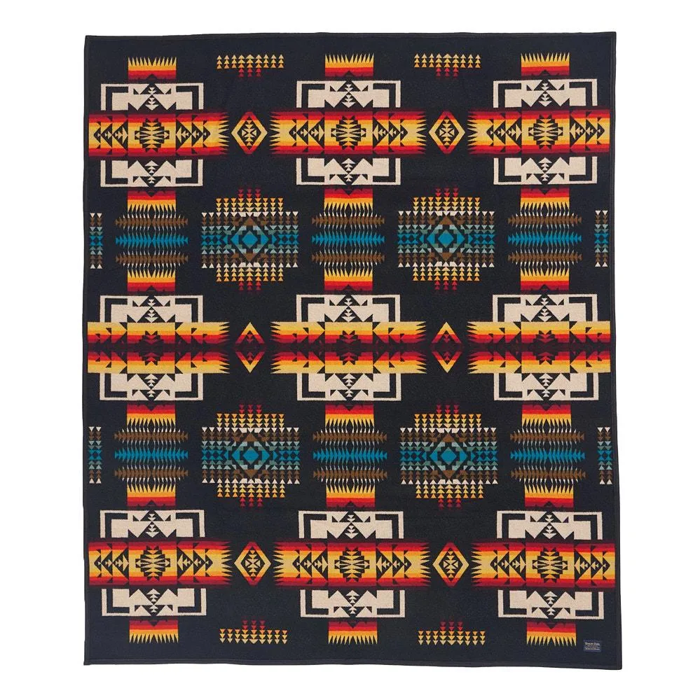 Pendleton Woolen Mills Inc. Chief Joseph Jacquard Black Blanket