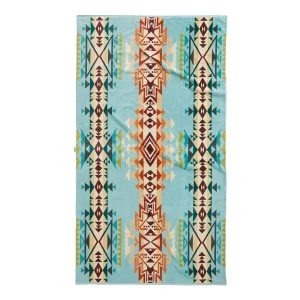 Pendleton Woolen Mills Inc. Highland Peak Aqua Oversized Towel