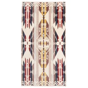 Pendleton Woolen Mills Inc. Jacquard White Sand Tan Bath Towel