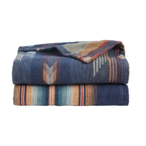 Pendleton Woolen Mills Inc. Wyeth Falls Denim Throw Gift Pack