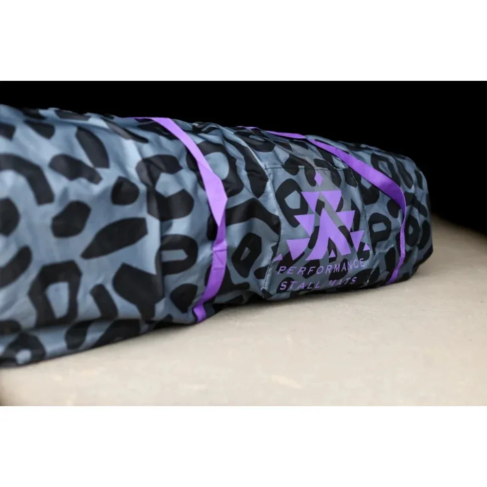 Performance Stall Mats Portable Mat Storage Bag 6x9 Grey Leopard - Image 2
