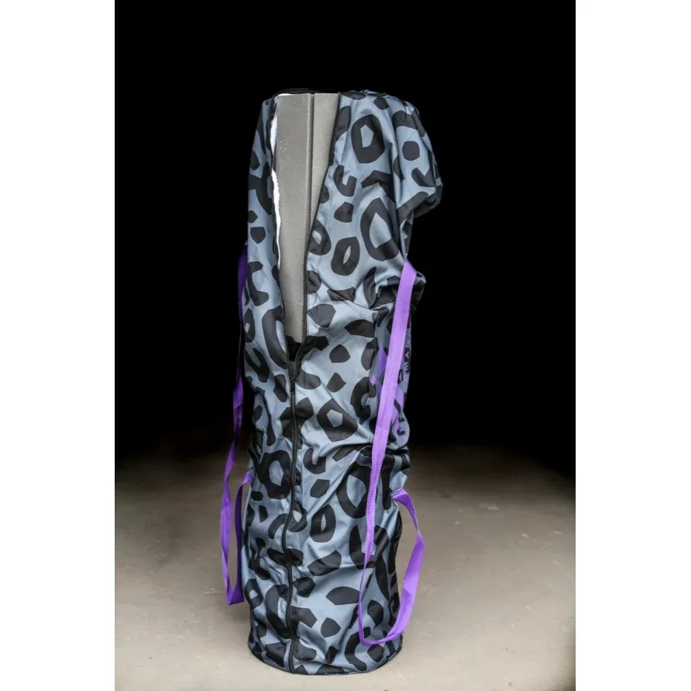 Performance Stall Mats Portable Mat Storage Bag 6x9 Grey Leopard