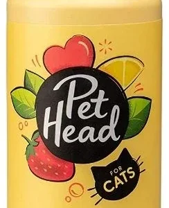 Pet Head No-Rinse Foam for Cats Lemonberry with Lemon Oil