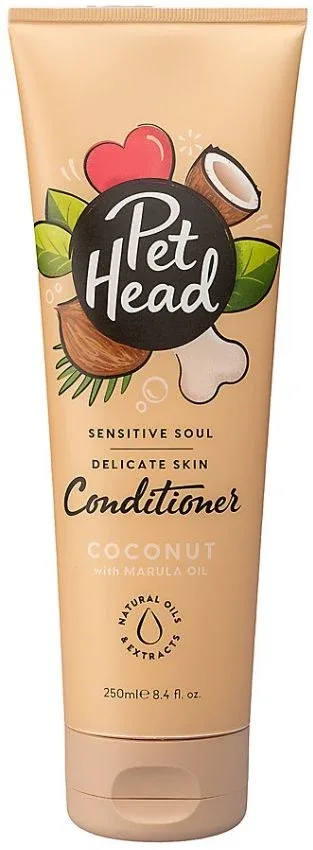 Pet Head Sensitive Soul Delicate Skin Conditioner for Dogs Coconut w/Marula Oil