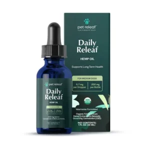 Pet Releaf 200 mg Daily Releaf Organic Hemp Oil for Medium Dogs