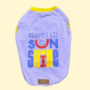 Pet Set Go Daddy's Sunshine T Shirt for Dogs (Blue)