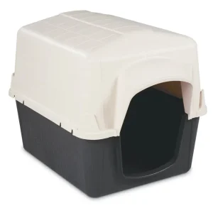Petmate Barnhome III Dog House Bleached Linen/Black MD