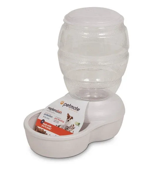 Petmate Replendish Feeder with Microban Pearl Silver Grey SM - Image 2