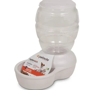 Petmate Replendish Feeder with Microban Pearl Silver Grey SM