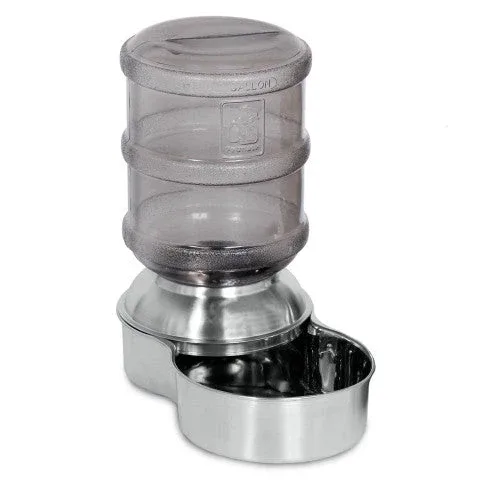 Petmate Replenish Waterer Stainless Steel Stainless Steel/Smoke SM - Image 2