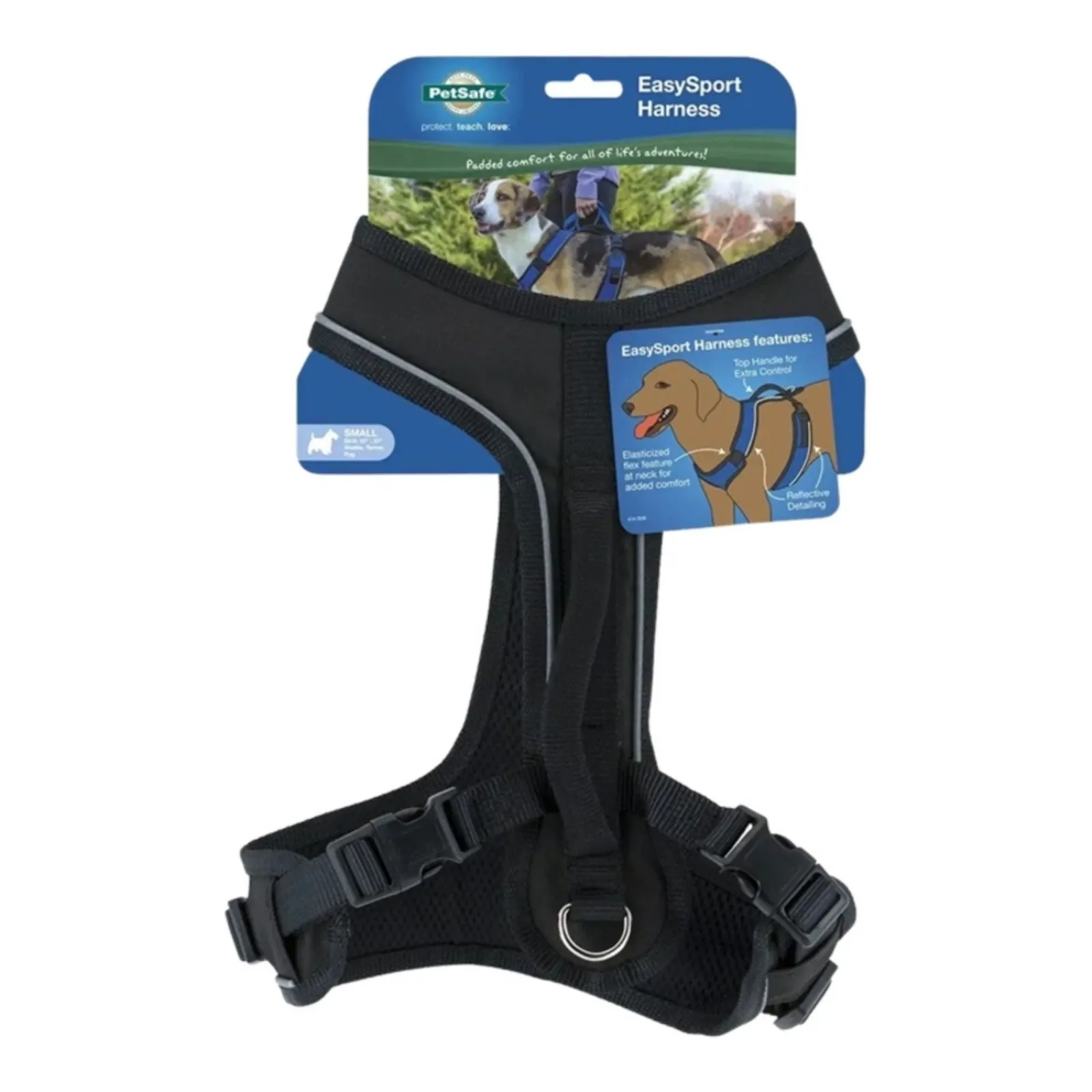 PetSafe Dog Easy Sport Dog Harness, Black Small