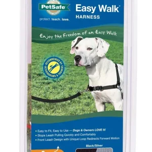 PetSafe Easy Walk Dog Harness Black/Silver MD