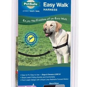 PetSafe Easy Walk Dog Harness Black/Silver MD/LG