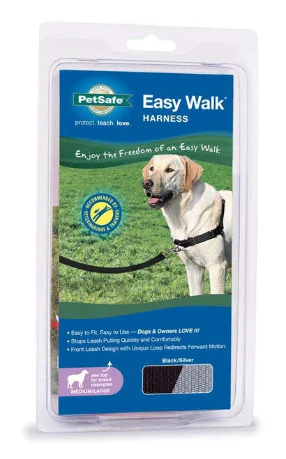 PetSafe Easy Walk Dog Harness Black/Silver MD/LG - Image 2