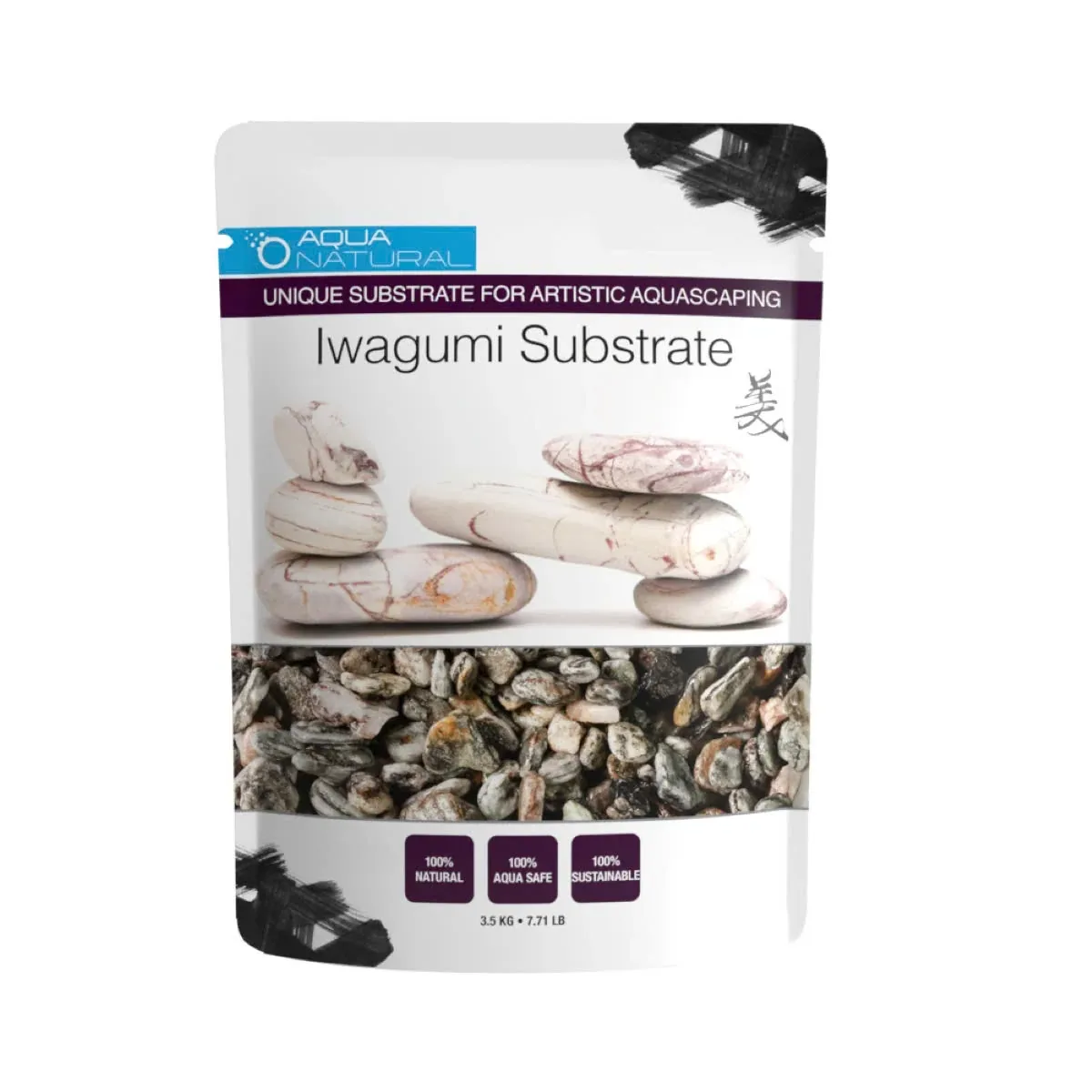 Pisces USA Aqua Natural Iwagumi Sands Gunsmoke