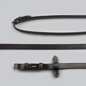 Plain Leather Reins Dark Havana