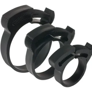 Plastic Hose Clamps, 0.5" - LOT of 10