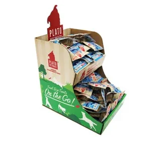 Plato Dog Strips Salmon On The Go 100 Piece Display