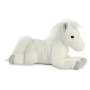Plush Horse 12" White