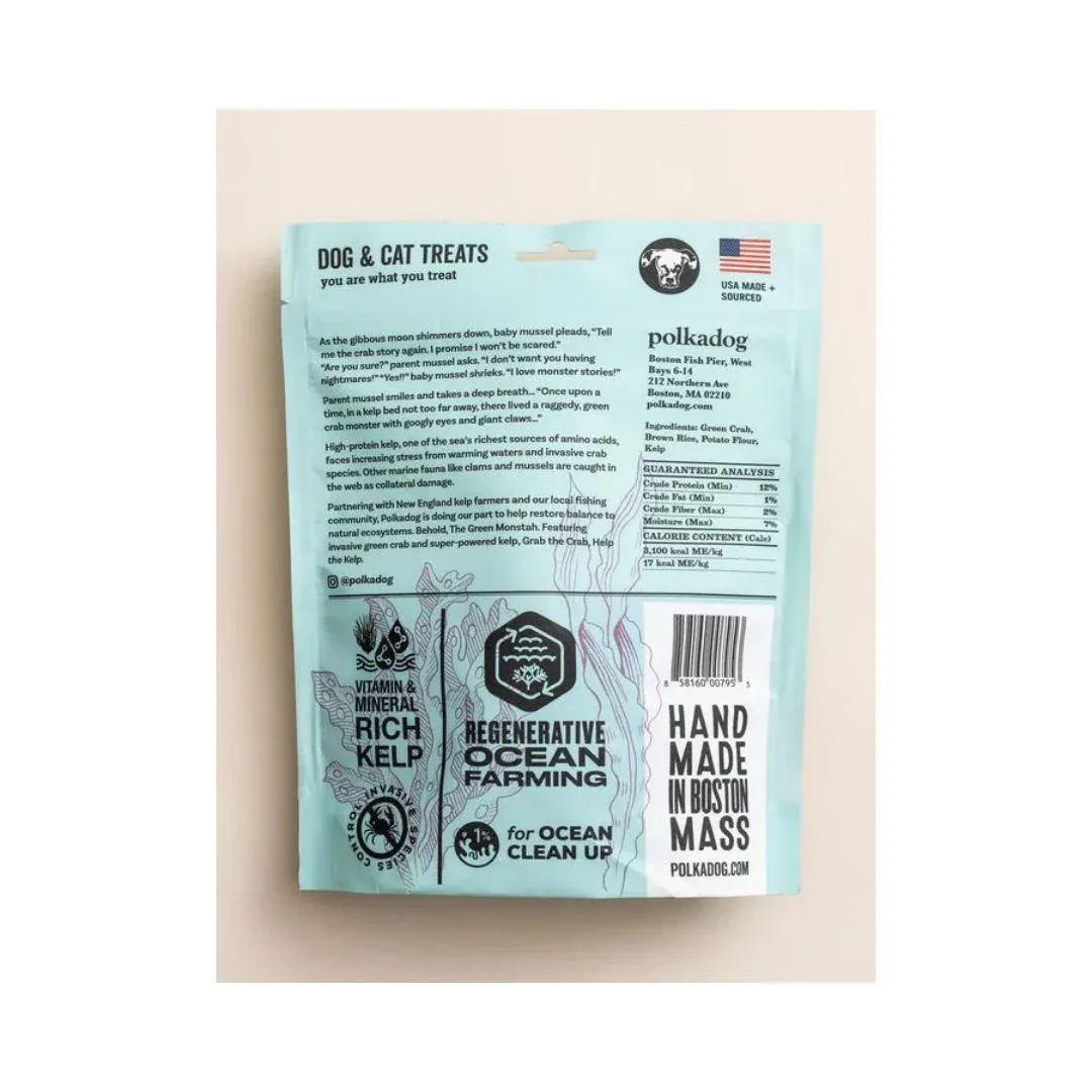 Polka Dog Bakery Dog Green Monstah Bones 7 oz. Pouch - Image 2