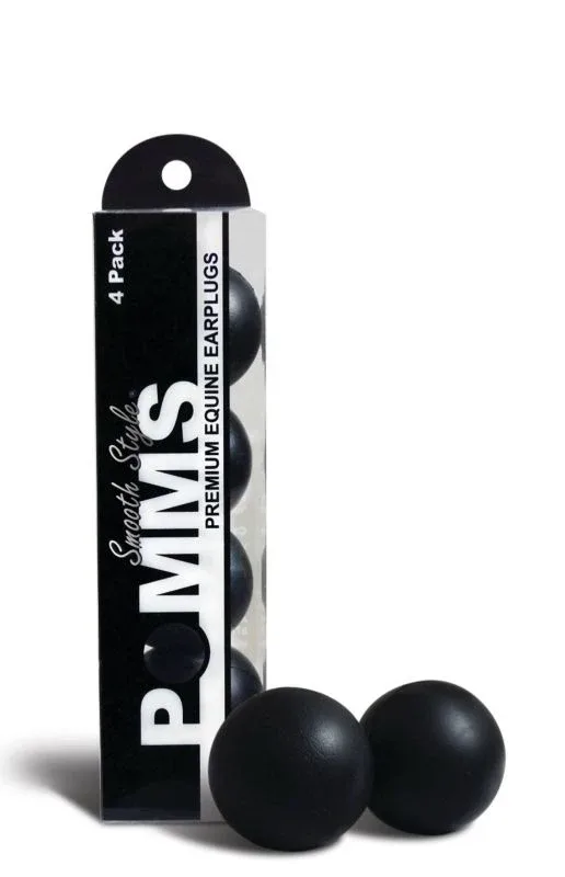 Pomms Premium Smooth Equine Earplugs - Pack of 4 H