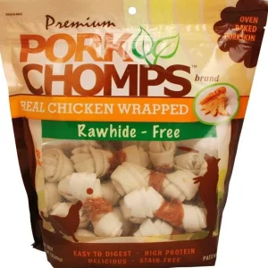 Pork Chomps Premium Real Chicken Wrapped Knotz - Regular