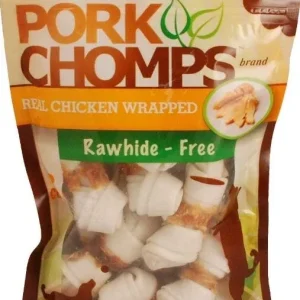 Pork Chomps Real Chicken Wrapped Knotz - Mini