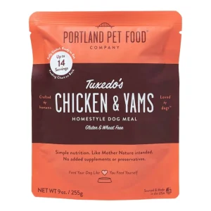 Portland Dog Tuxedo's Chicken & Yam Homestyle Meal, 9 oz each, Case of 8