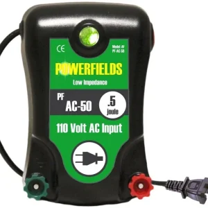 Powerfields 110V 30 Acre Fence Energizer .5 Joules
