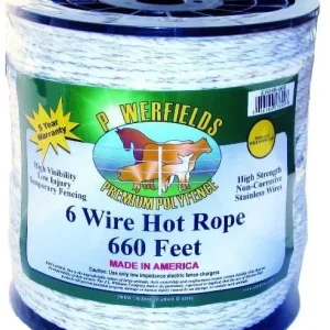 Powerfields Hot Rope 1/4in x 660ft White