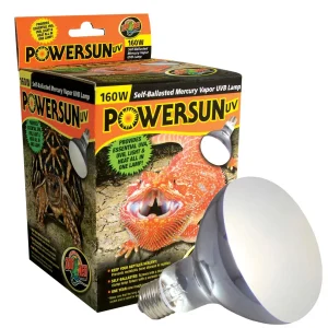 PowerSun Mercury Vapor UV Bulb, 160 watt